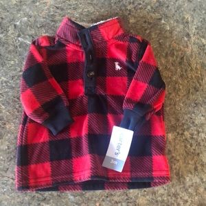 Carter’s plaid pull over sweater: never worn!